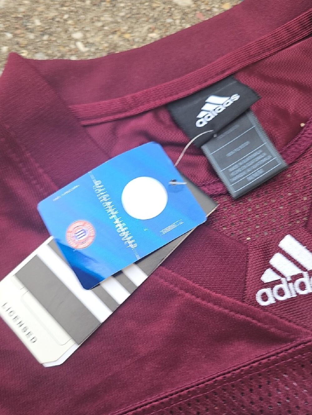 adidas Texas A&M Maroon Football Jersey Number 12 12th Man Aggies Adult M NWT - Picture 5 of 7